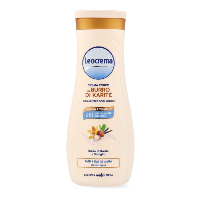 Leocrema | Burro Karité | 400 ml | Balsam do ciała | Masło shea | Odżywczy