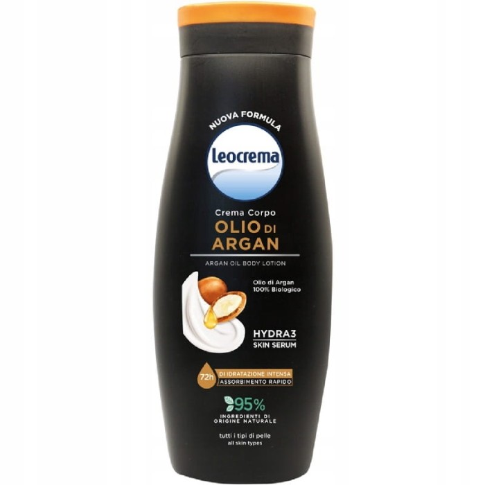 Leocrema | Argan | 400 ml | Balsam do ciała | Olejek arganowy | Odżywczy