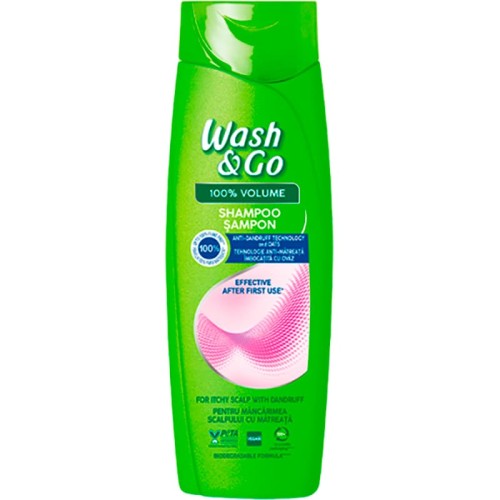 Wash&Go | Sensitive | 360 ml | Szampon do włosów | Do skóry wrażliwej | Łagodny