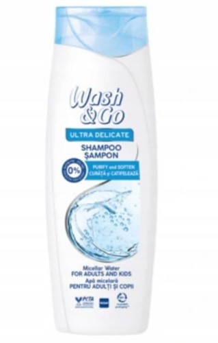 Wash&Go | Delicate | 360 ml | Szampon do włosów | Łagodny | Do skóry wrażliwej