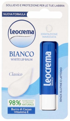 Leocrema | Bianco | Pomadka do ust | Nawilżająca | Ochronna