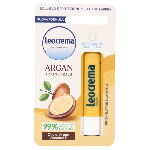 Leocrema | Argan | Pomadka do ust | Z olejkiem arganowym | Ochronna
