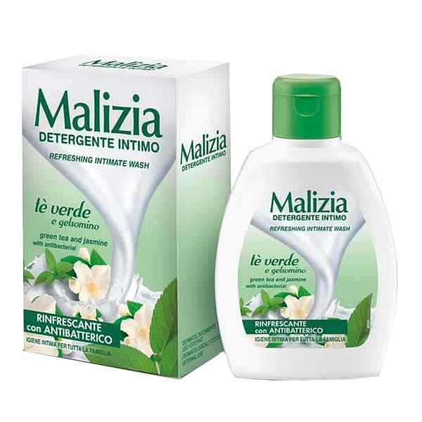 Malizia | Green Tea & Jasmine | 200 ml | Płyn do higieny intymnej | Odświeżający | Delikatny