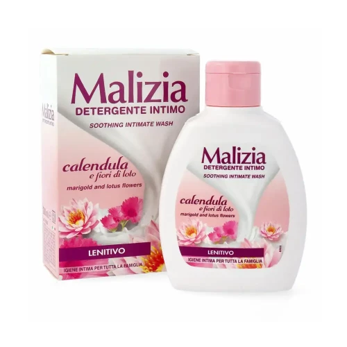 Malizia | Calendula & Fiori di Loto | 200 ml | Płyn do higieny intymnej | Kojący | Delikatny