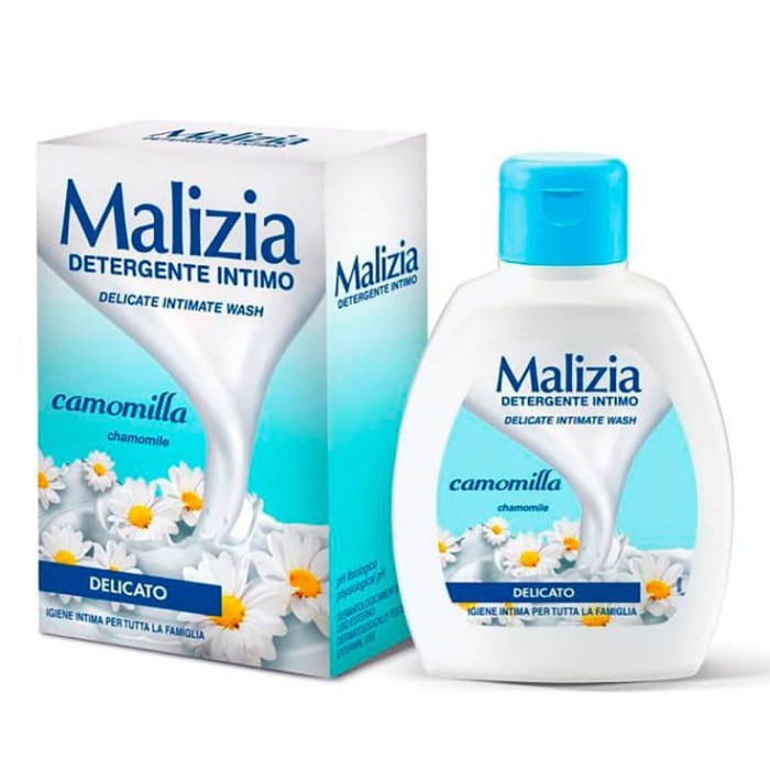 Malizia | Camomilla | 200 ml | Płyn do higieny intymnej | Delikatny | Z rumiankiem
