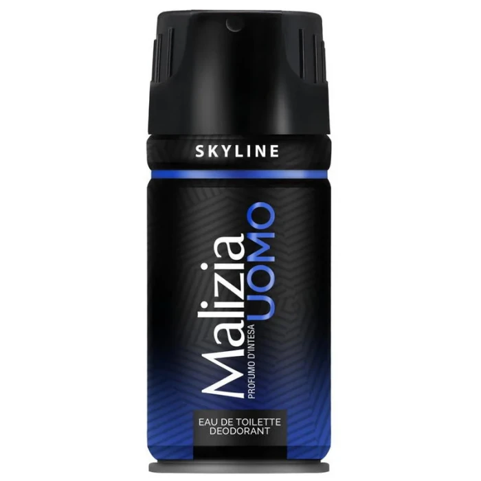 Malizia | Uomo Sky Line | Dezodorant w sprayu | 150 ml | Świeży i elegancki zapach | Dla mężczyzn