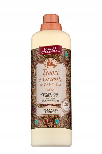 Zdjęcie produktu Tesori d’Oriente Byzantium 1160 ml – koncentrat do płukania, zapach wanilii i bursztynu, luksusowy płyn do tkanin, 58 prań.