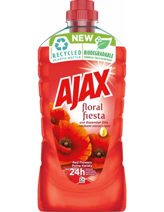 Ajax Red Flowers 1L – uniwersalny płyn do czyszczenia, kwiatowy zapach