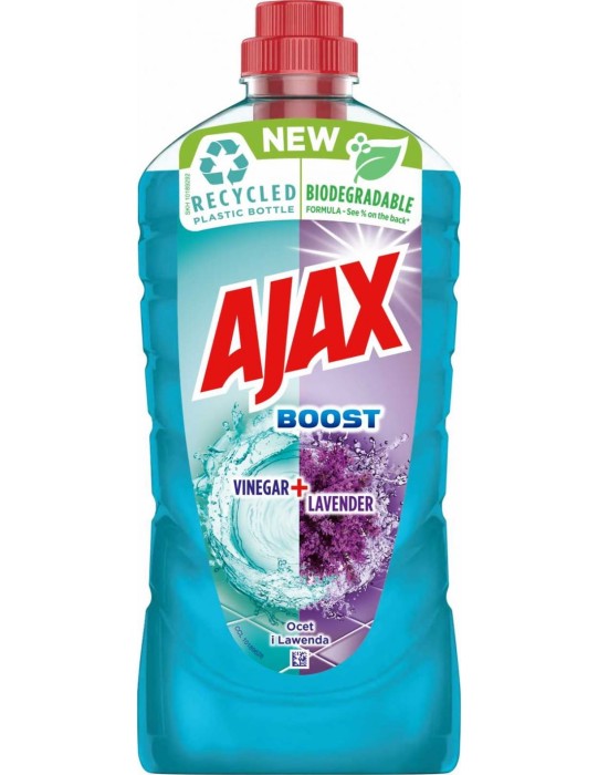 Ajax Ocet & Lawenda 1L – uniwersalny płyn do czyszczenia, świeży zapach