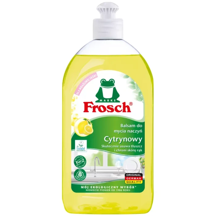 Frosch Cytrynowy balsam do mycia naczyń 500 ml — świeżość i połysk
