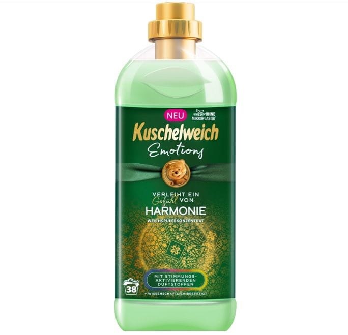 Kuschelweich Emotions Harmonie 1 L — płyn do płukania miękki i świeży zapach