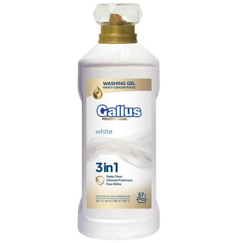 Do białych tkanin | 57 prań | Formuła 3w1 | Ochrona bieli | 2L