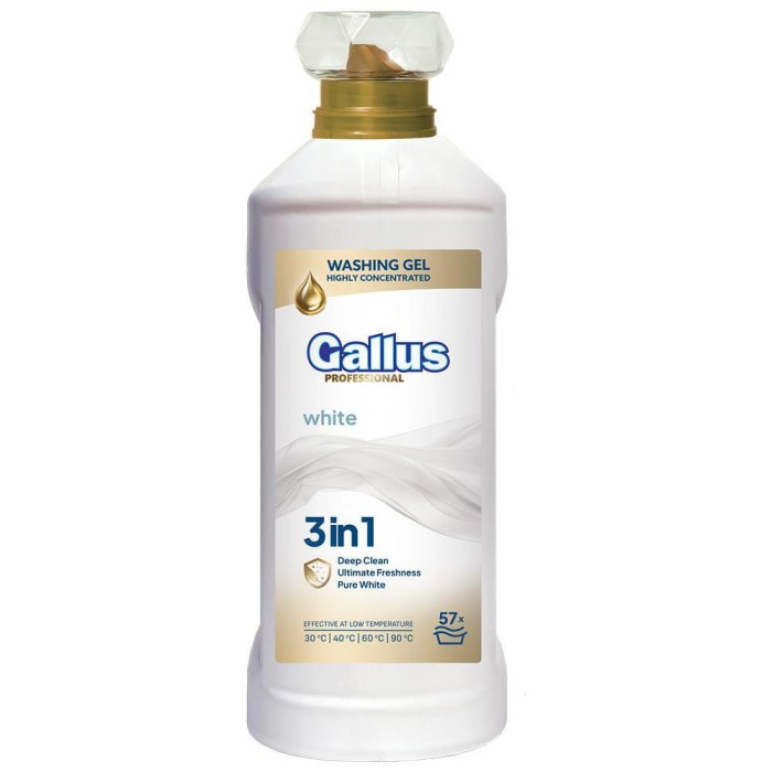 Do białych tkanin | 57 prań | Formuła 3w1 | Ochrona bieli | 2L