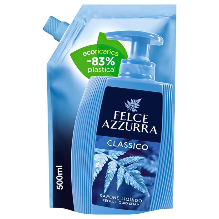 Felce Azzurra Classic 500 ml (refill) — mydło w płynie z klasycznym zapachem