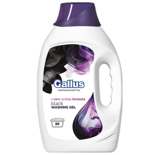 Gallus Black 3,2 L — żel do prania ciemnych i czarnych tkanin, 80 prań