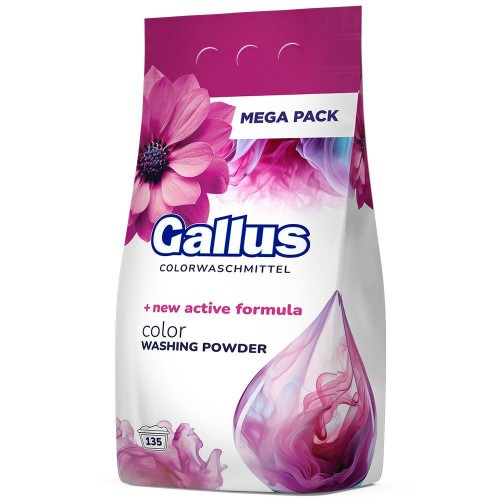 Gallus Color 8,1 kg — proszek do prania kolorowych tkanin, 135 prań