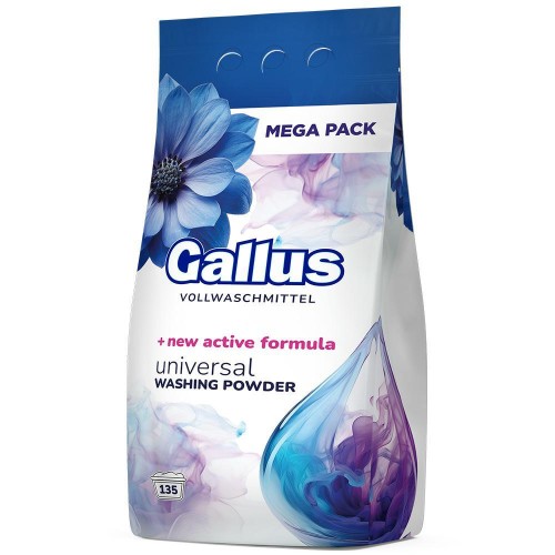 Gallus Universal 8,1 kg — proszek do prania bieli i kolorów, 135 prań