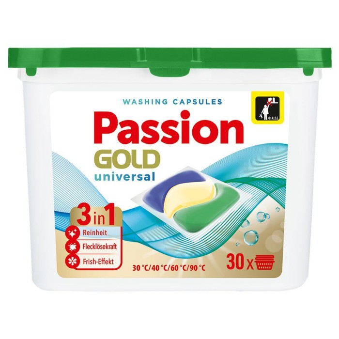 Passion Gold Kapsułki 3 w 1 Universal 30 szt kapsułki do prania uniwersalne