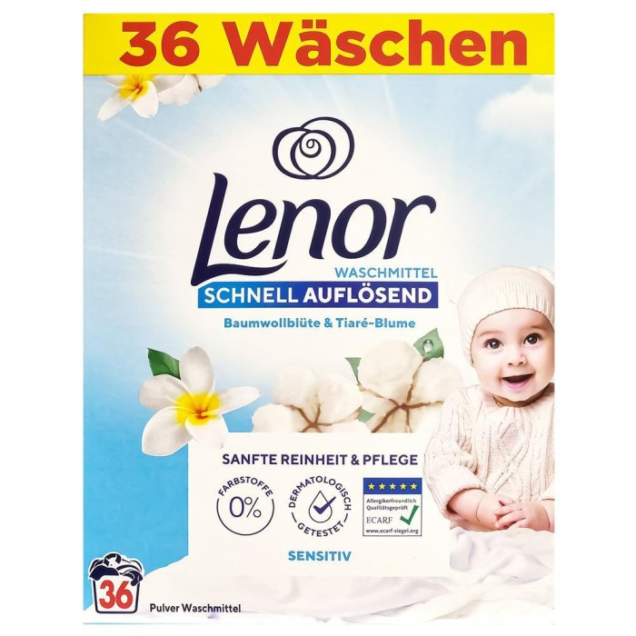 Lenor Sensitiv 1,98 kg proszek do prania hipoalergiczny 36 prań