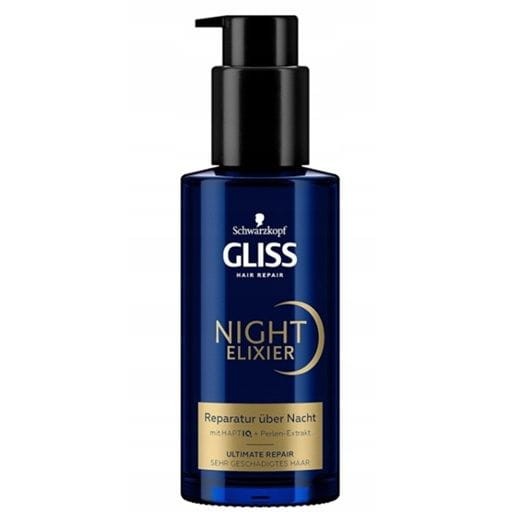 Gliss Night Elixir Ultimate Repair 100 ml serum nocne do włosów zniszczonych