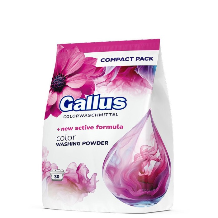 Gallus Color 1,8 kg proszek do prania kolorów zapewnia intensywność barw