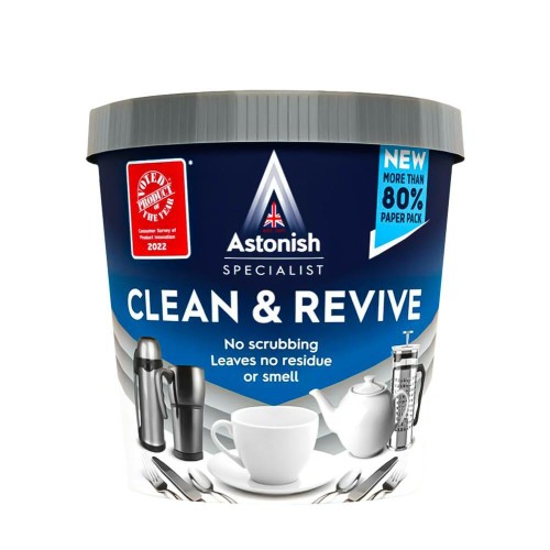 Astonish Proszek Clean & Revive 350 g usuwa osady po kawie i herbacie
