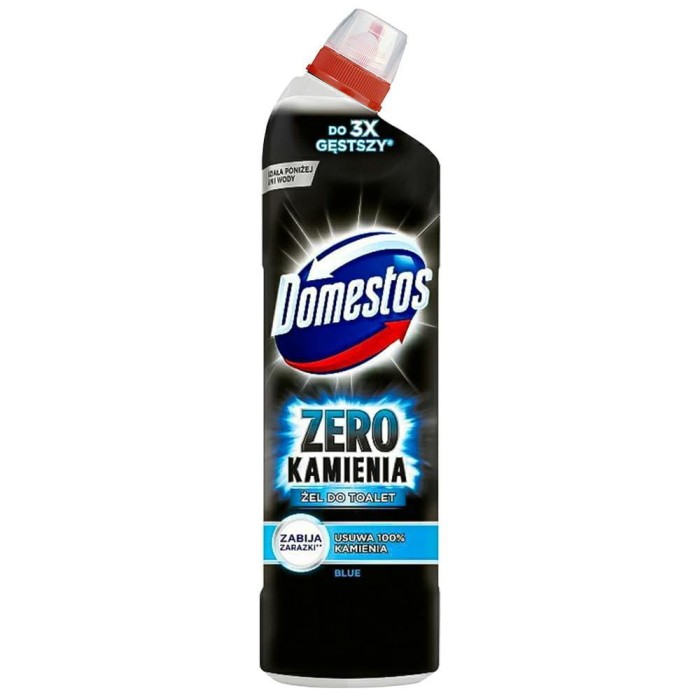 Domestos Zero Kamienia Blue 750 ml żel do WC usuwa kamień i dezynfekuje