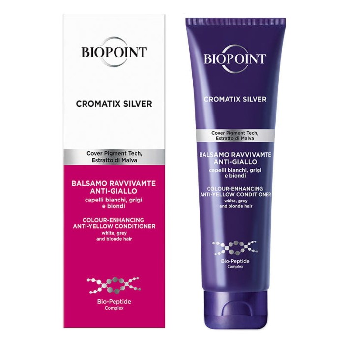 Biopoint Cromatix Silver Odżywka 150 ml — neutralizacja żółtych tonów