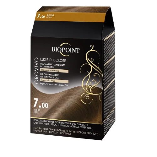 Biopoint Orovivo 7.00 Blond — farba do włosów, olejowa, bez amoniaku