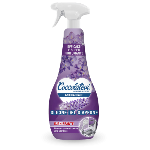 Coccolatevi | Glicine | 750 ml | Odkamieniacz | Zapach glicynii | Włoska jakość | Do łazienki i kuchni