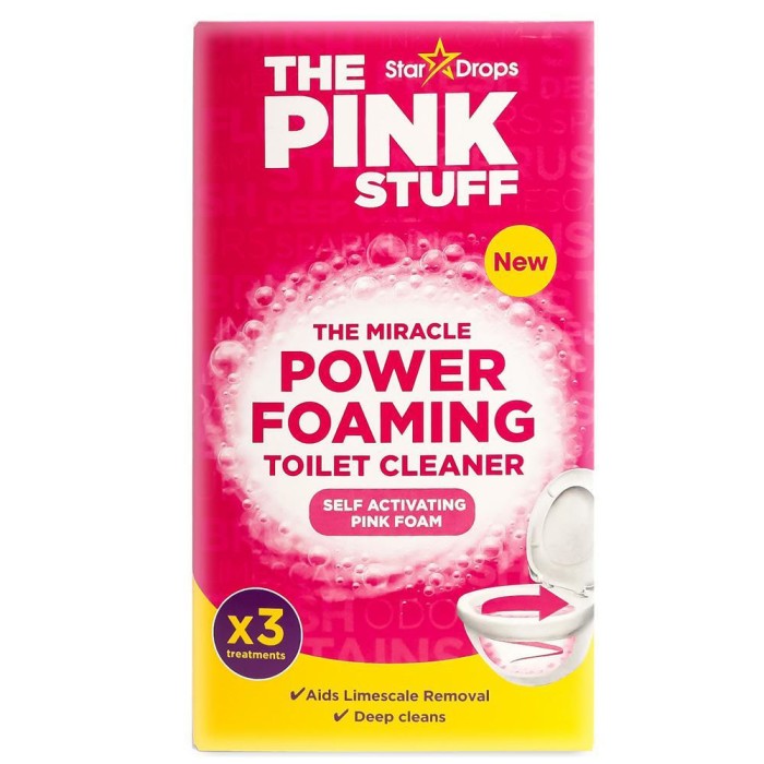 The Pink Stuff Foaming Toilet Cleaner 3 szt aktywująca się piana do WC