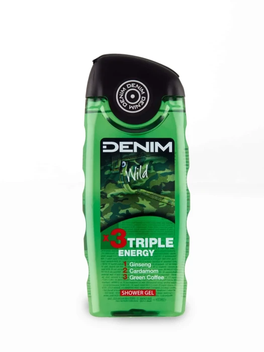 Denim Wild żel pod prysznic świeży energetyczny zapach 250 ml dla mężczyzn