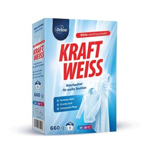 Deluxe Enzo Kraft Weiss proszek do prania 660 g 11 prań do bieli
