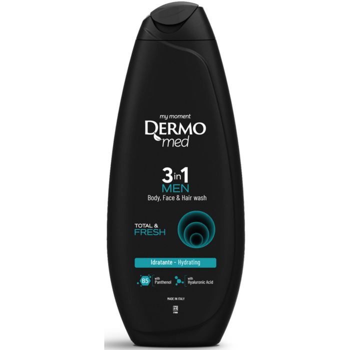DermoMed Men żel pod prysznic Fresh odświeżający dla mężczyzn 450 ml XXL