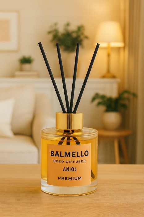 Balmello Anioł patyczki zapachowe 120 ml premium czysty pudrowy zapach