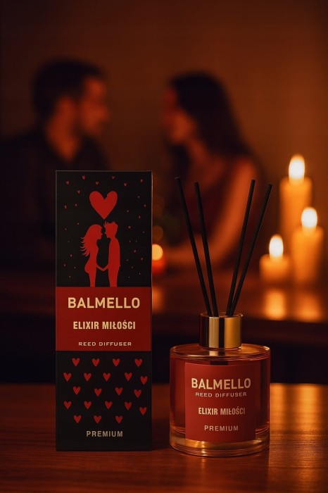 Balmello Elixir patyczki zapachowe 120 ml premium zapach do wnętrz domu