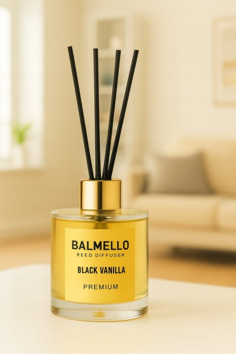Balmello Black Vanilla patyczki zapachowe 120 ml premium do wnętrz domu