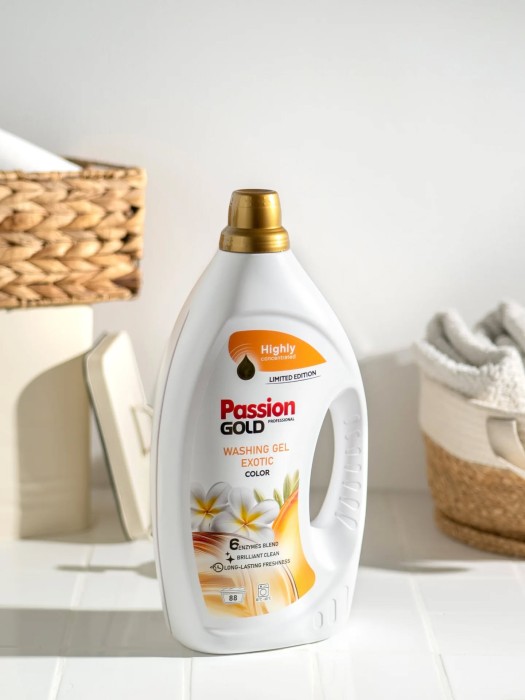 Passion Gold Color Exotic | 3,52L | 88 prań | Żel do prania kolorów | Egzotyczny zapach | Ochrona kolorów | Skuteczne pranie