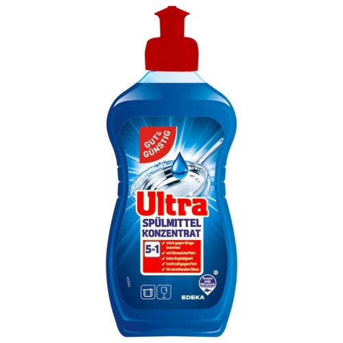 Płyn do naczyń Ultra 500 ml Mocna formuła na tłuszcz Wydajny w użyciu Pomaga usuwać zaschnięte zabrudzenia Do codziennego zmywania Marka G&G