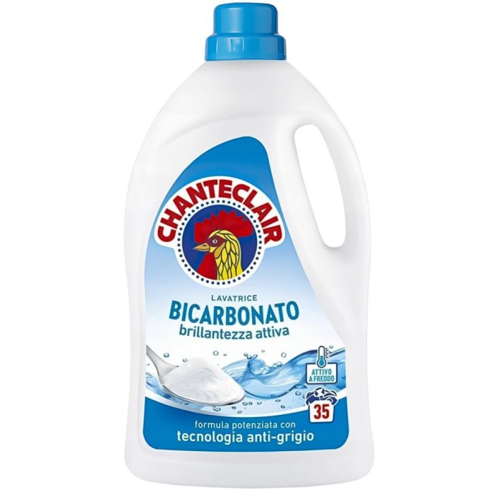 Chante Clair Bicarbonato żel do prania 1575 ml. Uniwersalne zastosowanie, soda oczyszczona, wygodne dozowanie. Wydajność do ok. 35 prań.
