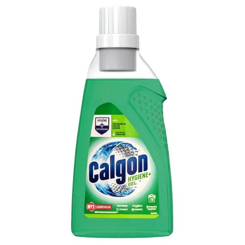 Calgon Hygiene+ Gel 750 ml. Żel do czyszczenia i higieny pralki. Wsparcie ochrony przed kamieniem, ograniczanie osadów i zapachów. Wygodne dozowanie.