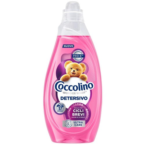 Coccolino Wonder Wash Ultra Care 1,48 l. Żel do prania kolorów do krótkich cykli. Formuła wspierająca ochronę tkanin i barw. Wydajność do ok. 37 prań.