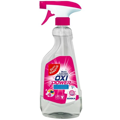 G G Spray odplamiacz 750 ml Oxi Power aktywny tlen do tkanin usuwa plamy przed praniem