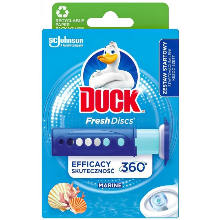 DUCK Krążek żelowy do WC Marine 6 szt samoprzylepny odświeżacz żelowy czystość i świeżość