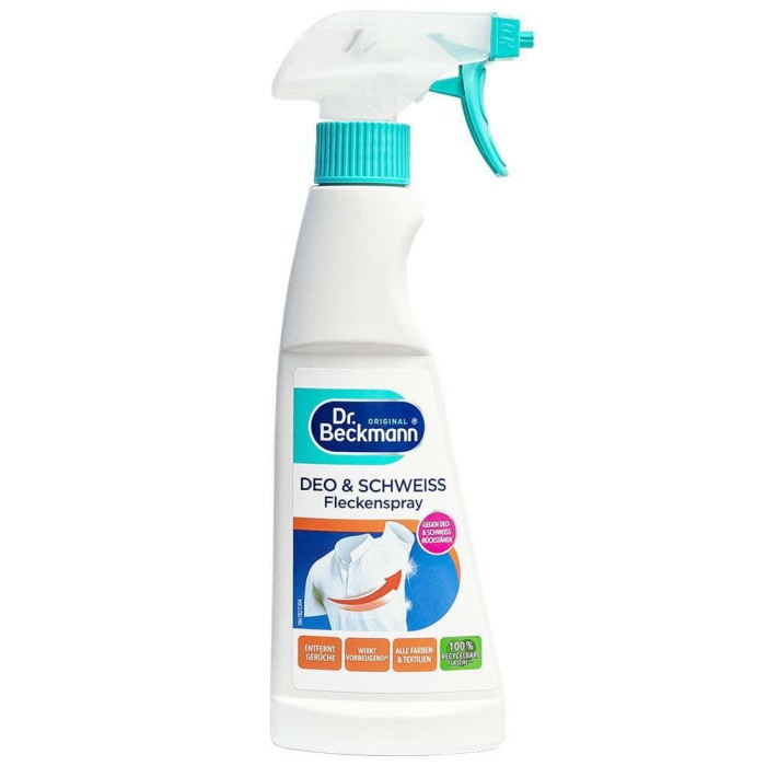 DR. BECKMANN Spray odplamiacz 250 ml do tkanin szybkie usuwanie plam przed praniem