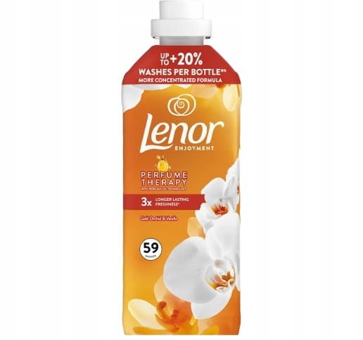 Lenor Płyn do płukania 1239 ml Gold Orchid miękkość tkanin długotrwały zapach świeżość