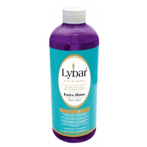 Lybar Original Lakier do włosów Extra Shine 500 ml wkład uzupełniający połysk wygładzenie stylizacja
