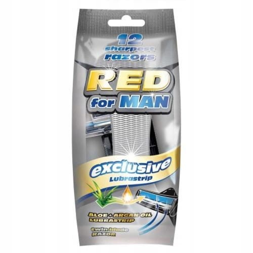Red Man Maszynki do Golenia Jednorazowe 12 sztuk Woreczek