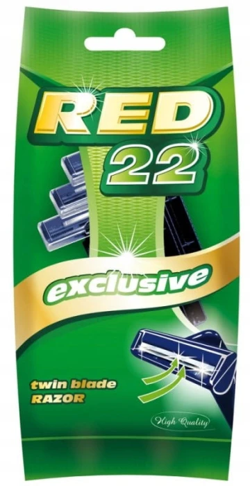 RED22 jednorazowa maszynka do golenia z nieruchomą głowicą