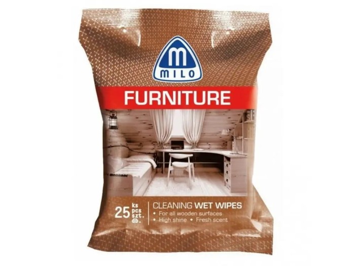 MILO Chusteczki Nawilżane do Mebli Furniture 20 sztuk